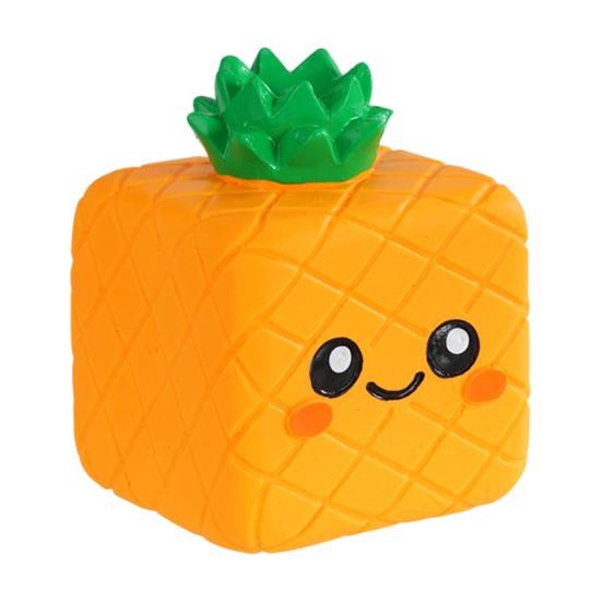 Squeaky Fruit Dog Toy Latex Dog Chew Toy Cute Fruit Shape Puppy Teething Toy for Small Medium Dogs Teeth Cleaning