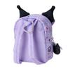 Gakuen Kirameki for alderen 3 og 124982 [Sanrio] Pung i ryggsekkstil, Festival, Kuromi, polyester, PVC, stål, opp,
