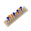 Holzspielzeug Mini-Schachtisch Spielbrettspiel Tic-Tac-Toe-Stiftbrettspiel Freizeit-Interaktionsspielzeug für Kinder Kampfspiele