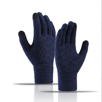 Winter Knitted Work Gloves Winter Bike Gloves Touch Screen Gloves for Smartphone Thermal Gloves
