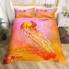 3D Octopus Sea Turtle Duvet Cover Retro Sailboat Crab Reptile Bedding Set Marine Mediterranean Style Jellyfish Comforter Cover