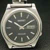 AUTOMATIC 7009A VINTAGE SEIKO JAPAN MENS BLACK COLOR DIAL WATCH A701660-5 R206c-a701660