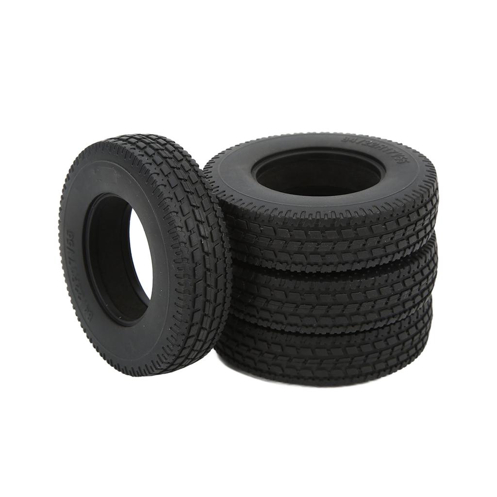 4ks RC přední a zadní gumové pneumatiky o šířce 22 mm Pneumatiky kol pro Upgrade přívěsů Tamiya 1/14 RC