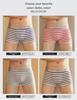 Men's Striped Cotton Boxer Briefs - Low Waist, Sexy & Sporty