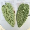 2 Pezzi Asciugamano a Mano Creativo a Forma di Foglia Morbido Pile di Corallo Assorbente Asciugamano da Appendere per Cucina e Bagno