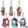 Kpop Acrylic Demon Hunters Cute Cartoon Keychains Huntrix Saja Boys Tiger Acrylic Keyrings Bag Pendant Accessories Keychain Gift