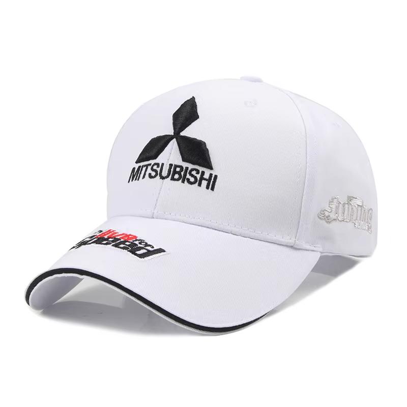 

Mitsubishi logo embroidered baseball cap, outdoor hiking, sports and leisure, adjustable size, new series for couples Adjustable