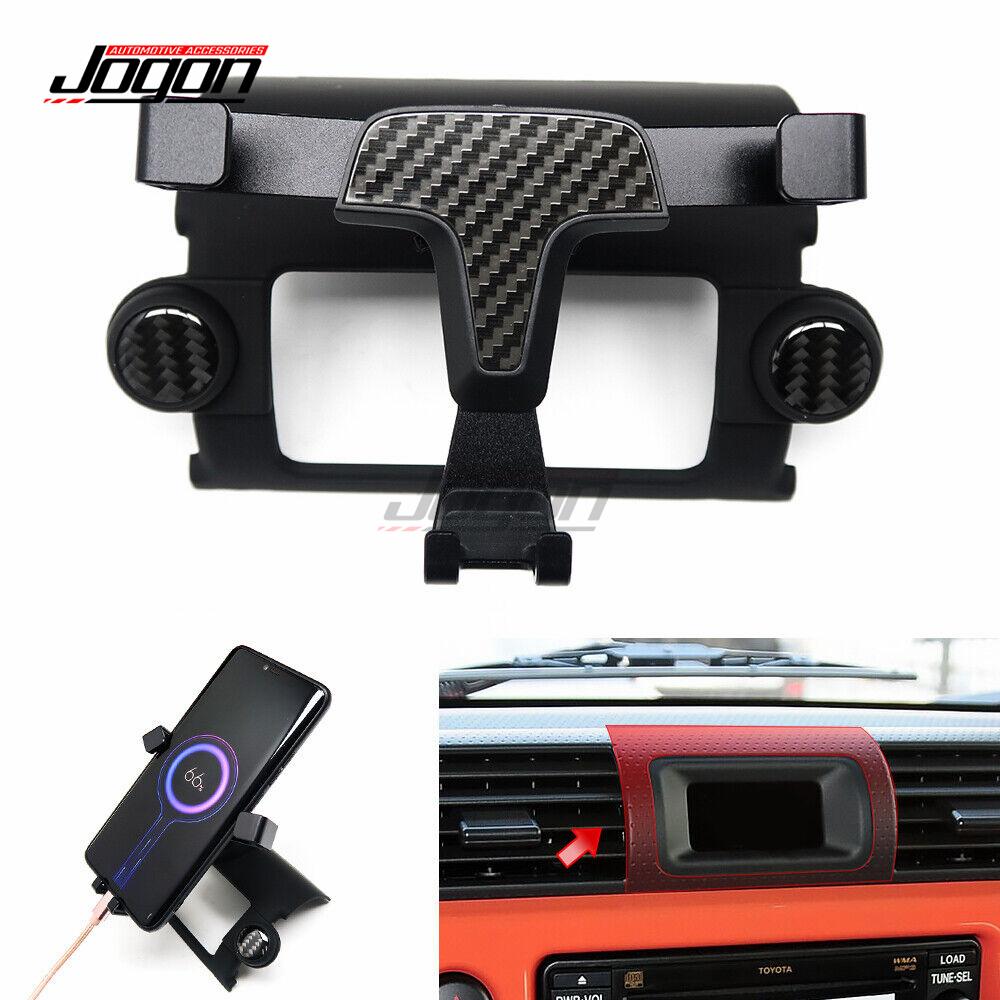 Car Auto Interior GPS Phone Holder Cover Trim For Toyota FJ Cruiser XJ10 07- Air Vent Snap-on Clip Mount Mobile Phone Holder Style A