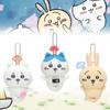 Hachiware Chiikawa Usagi Plush Toy Mushroom Pendant Stuffed Doll Keychain Kawaii