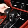 ABS Matt Balck/Carbon Fiber/Red Car Interior Gear Shift Gear Head Cover Trim For Porsche Cayenne 2018-2023 Auto Accessories
