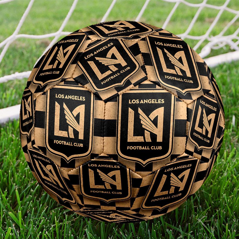 Los Angeles FC Football Club Indoor Size 5 Soccer Ball Colorful Machine Stitched PVC Competition Ready Durable High-Bounce