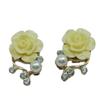 Sui Bian Koreanische Rosenblüten-Perlenstecker - Modisch und Elegant