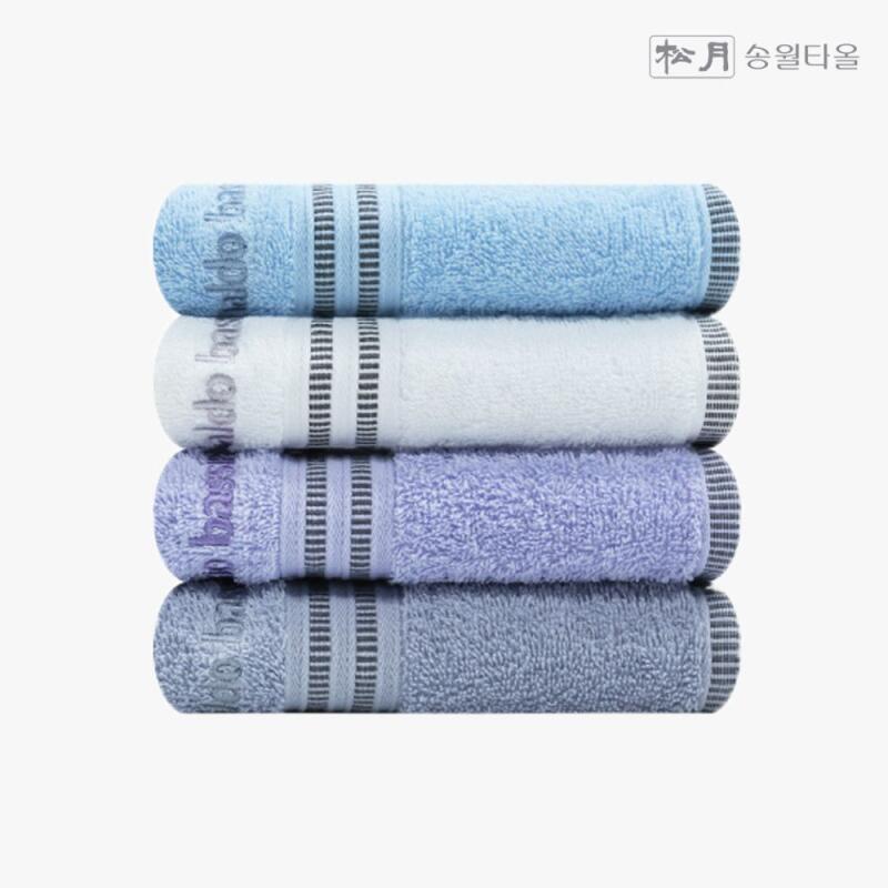 Towel Arnaldo Basini Twin 38 38x75cm110g 4 sheets [WAE6198] Light purple