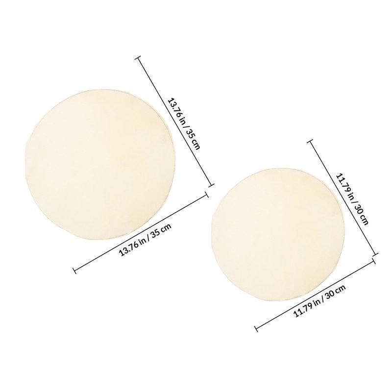 2Pcs Processed Goatskin Drum Skin Replacement for Djembe Conga African Drums Hand Percussion Instruments Long-Lasting Sound