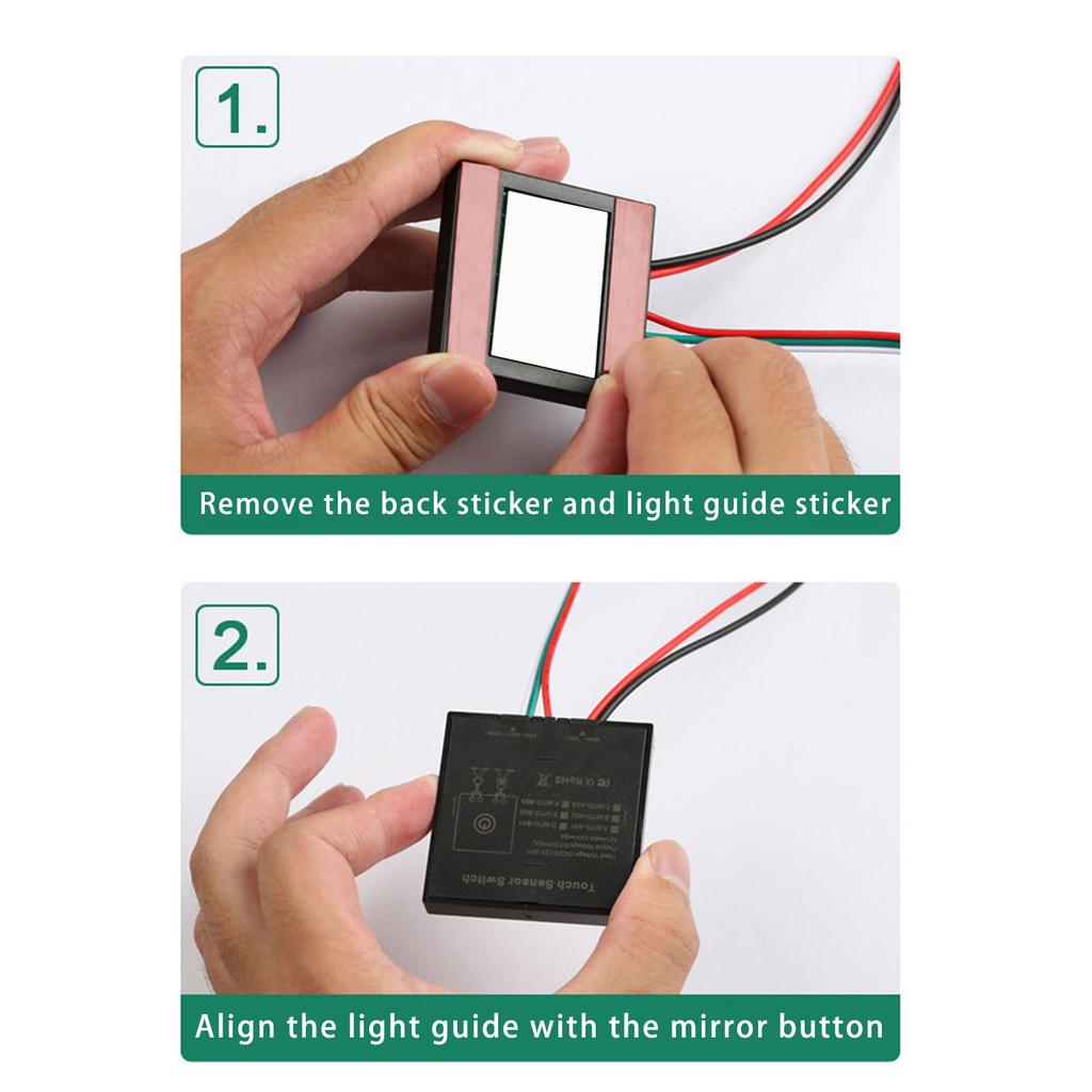 Easy Installion Intelligent Square Bathroom Mirror Switches with Touch Sences Portable for Modern Household Use