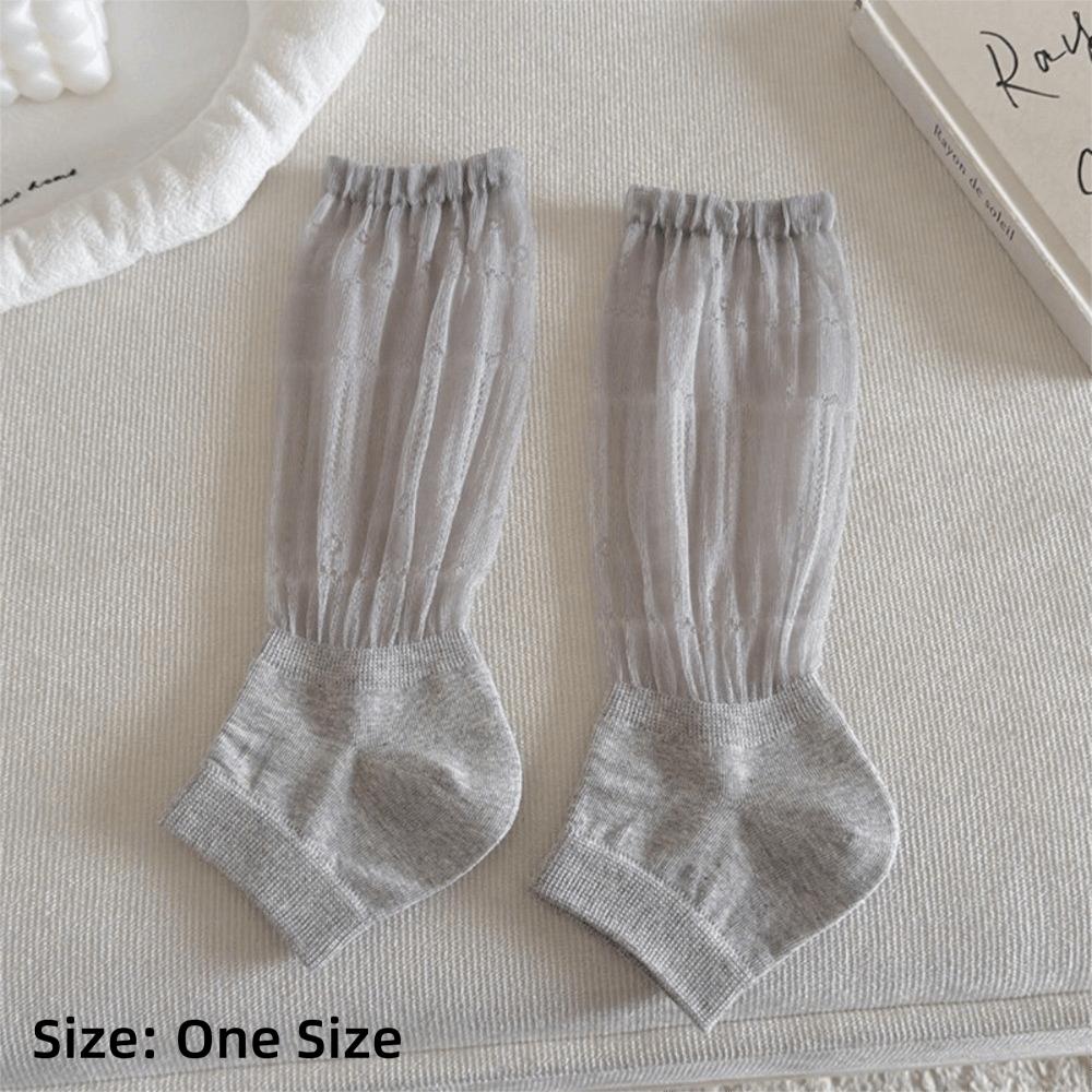 Mesh Sunscreen Socks Loose Fit Foot Cover Fashion Medium Tube Socks  Women's
