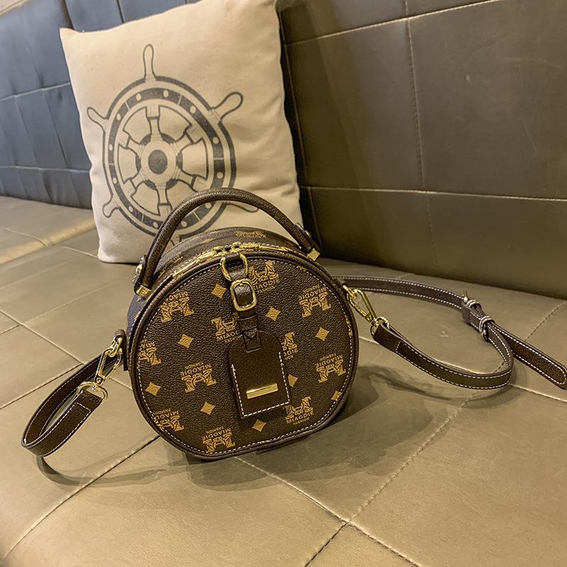 

Сумка женская новая универсальная сумка-мессенджер модная текстурная сумка на плечо портативная маленькая круглая сумка