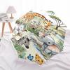 1PC Safari Zoo Umbrella-8-Rib Reinforced, Automatic Open, Lightweight & Durable, Fashion Accessory for Outdoor, Beach L0407