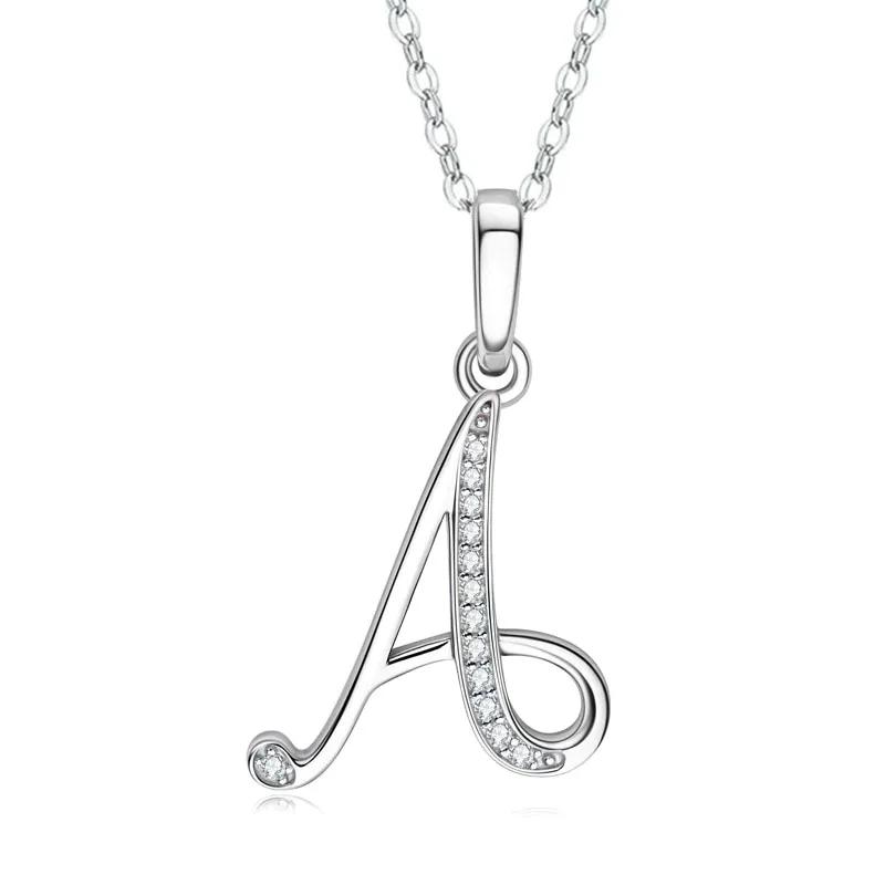 2025 New 26 Letter Zircon Necklace Design, Trendy English Pendant, Fashionable Temperament, High-end Personality, New Necklace