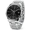 PINDOWS Stainless Chronograph Quartz Watch with Automatic Date Function Men's Watch, Fashionable, Minimalist, Business, Durable, Steel, Waterproof,