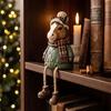 Christmas Resin Character Decoration with Separate Rope Legs, Figurine for Seasonal Home Displays