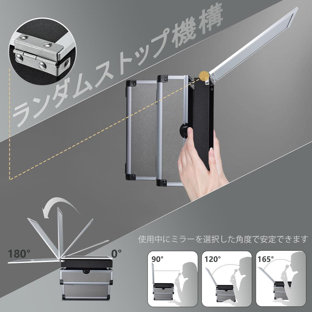 Hapilife Makeup Box with Two Cosmetic Storage Makeup Cosmetic Makeup Nail Large Professional Day Gift Mirror, Trays, Box, Case, Storage, Storage,