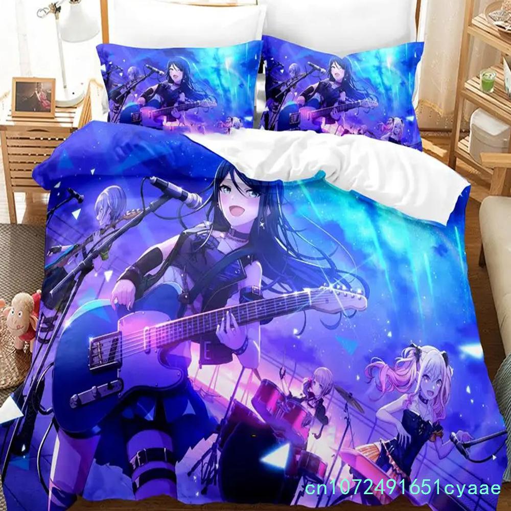 Project SEKAI Hoshino Ichika Set Biancheria da Letto Ragazzi Ragazze Twin Queen Size Copripiumino Federa Letto Bambini Adulti