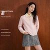 Handmade Ribbon Embroidered Wool Blend Cardigan