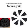 Wheel Hub Stickers for Tesla Model 3+ Wheel Rims Stickers Scratch Repair Protective Film New Model 3 Highland 2024 Accessories