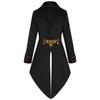 European & American Men's Steampunk Medieval Frock Coat for Cosplay & Stage Performance