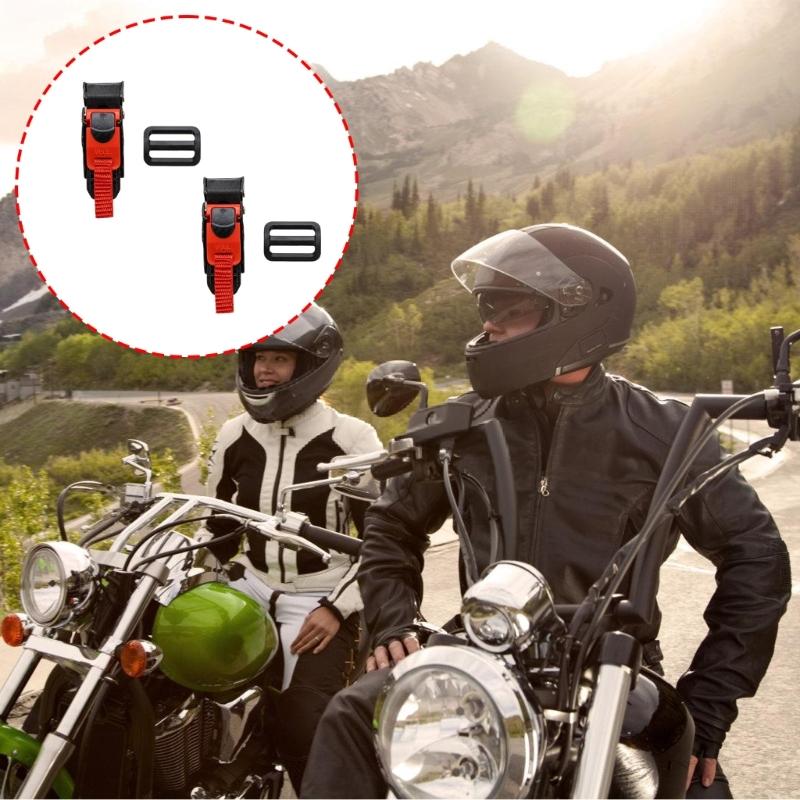 Universal ABS Helmets Clip Lock with Rapid Snap On Design Adjustment Motorcycle Cap Fastener for Outdoor Enthusiasts