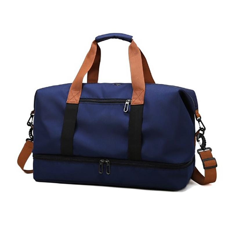 Large Capacity Travel Duffle Bag, Unisex Wet Dry Separation Gym Sports Bag, Outdoor Carry On Weekend Handbag