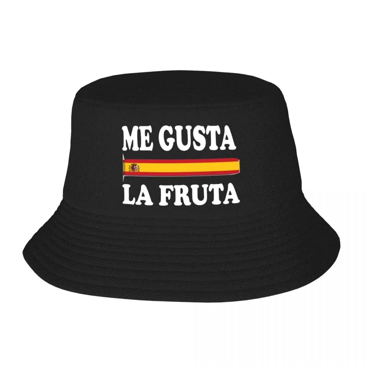 Модная Шляпа-Ведро Me Gusta La Fruta Испания Испанская Для Девочки Складной Боб Весенний Пикник Головной Убор One Size