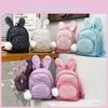 Rabbit Cute Sequined Ear Backpack Pu Material Suitable For Childrens Life Daily