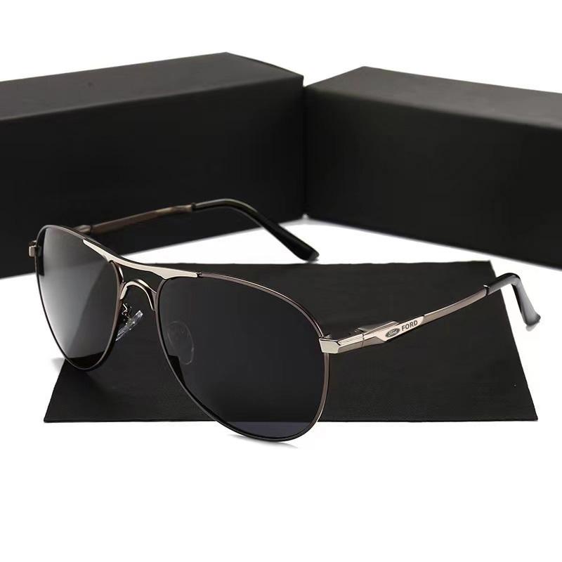 Car Sticker Men's Polarized Sunglasses Men Women Driving Pilot Vintage Sun Glasses For Ford Fiesta Fusion Mondeo Mustang Ranger
