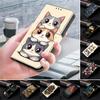 S26 S25 Edge S24+ Ultra FE Etui do Samsung Galaxy A17 A07 A37 A57 A56 A36 A26 Pokrowiec Malowany Kot Portfel Etui z Podstawką