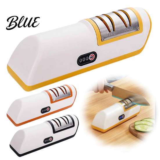 Outdoor Camping Cuter Sharpener Electric Cutter Sharpener Two-speed Grinding USB Rechargeable Non-slip Safe Base Quick Polishing Tool for Household