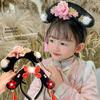 Flower Hanfu Headband Pearl Ancient Style Hair Hoop Classical Chinese Style Headwear  Princess