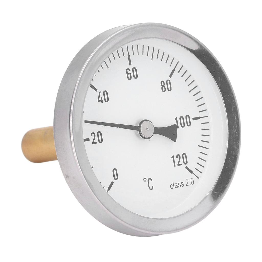 63mm Zifferblattthermometer Grill Zeigerthermometer 0‑120°C Bimetall-Temperaturmesser für Coo