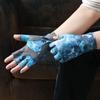 Men'S Summer Fishing Anti-Slip Wearable Cool Outdoor Professional Fishing G10-Dy Half Finger Gloves Ice Silk Breathable Soft Uv