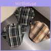 Street Retro Style Checkered Pattern Neutral Casual Duckbill Cap Autumn For