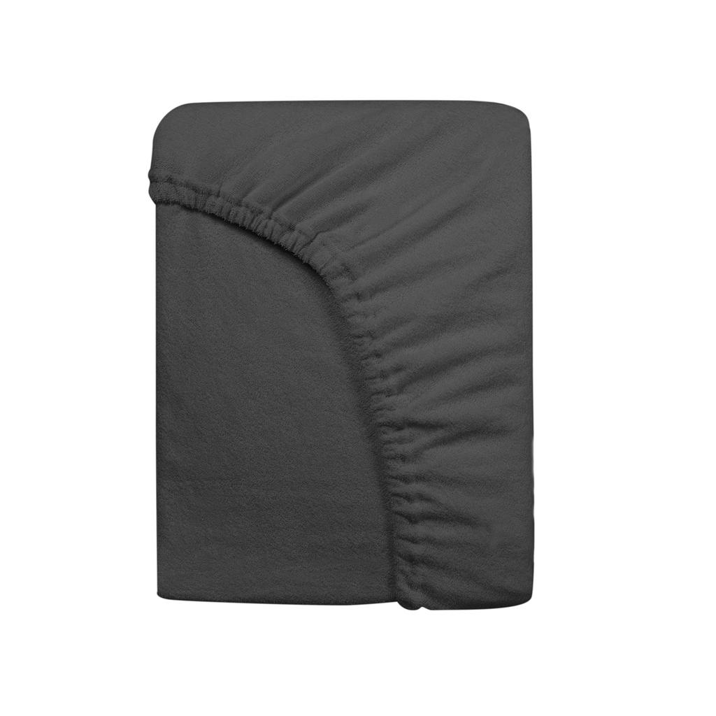 Fitted sheet 160x200 TERRY HIGH WEIGHT 200 TERRY anthracite