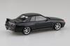 Aoshima Bunka Kyozai Rakupla Snap Kit Nissan R32 Skyline Custom Wheels Pearl Scale Plastic Model Kit (AOSHIMA) No. 14CU-BP GT-R (Black Metallic) 1/32