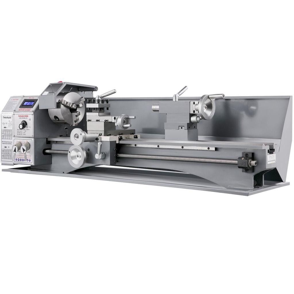 Mini Metal Lathe 750W Variable Speed Metal Lathe 50 to 3000Rpm Milling Precision Lathe 220 x 600mm for Metal Metal Lathe for Counter Face Turning