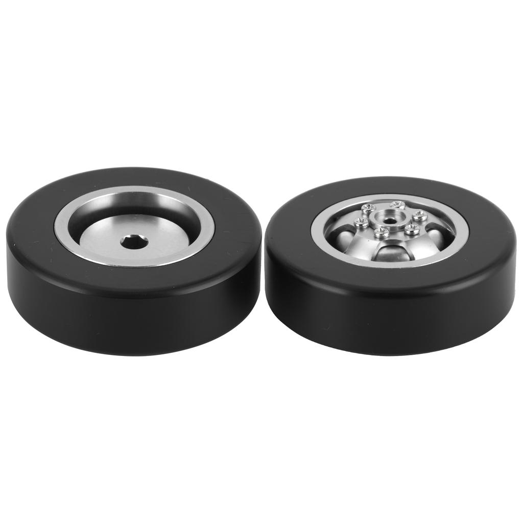2pcs Aluminum Alloy Drift Tire RC Car Parts Accessories Fit for WPL D12 RC Truck 54mmSilver