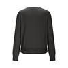 Women's Fashion Round Neck Pullover Sweater Casual Versatile Solid Color Knit Top
