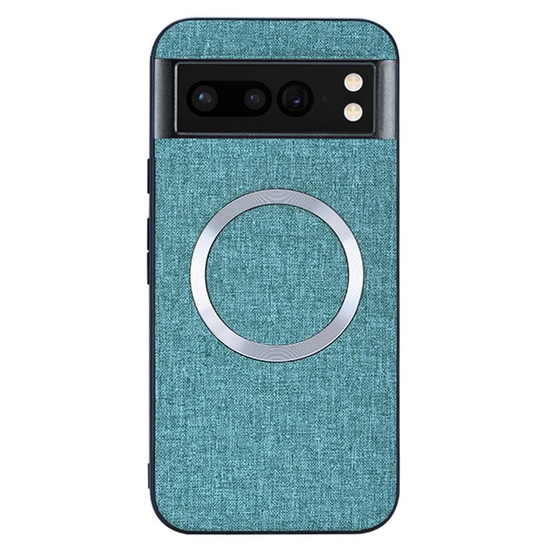 For Google Pixel 8 Pro Magnetic Case TPU+Cloth Dirt-Resistant Phone Cover