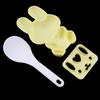 3pcs Food Grade PP Cartoon   Model Sushi Rice Mold   Handicraft Onigiri Make Tool(Yellow