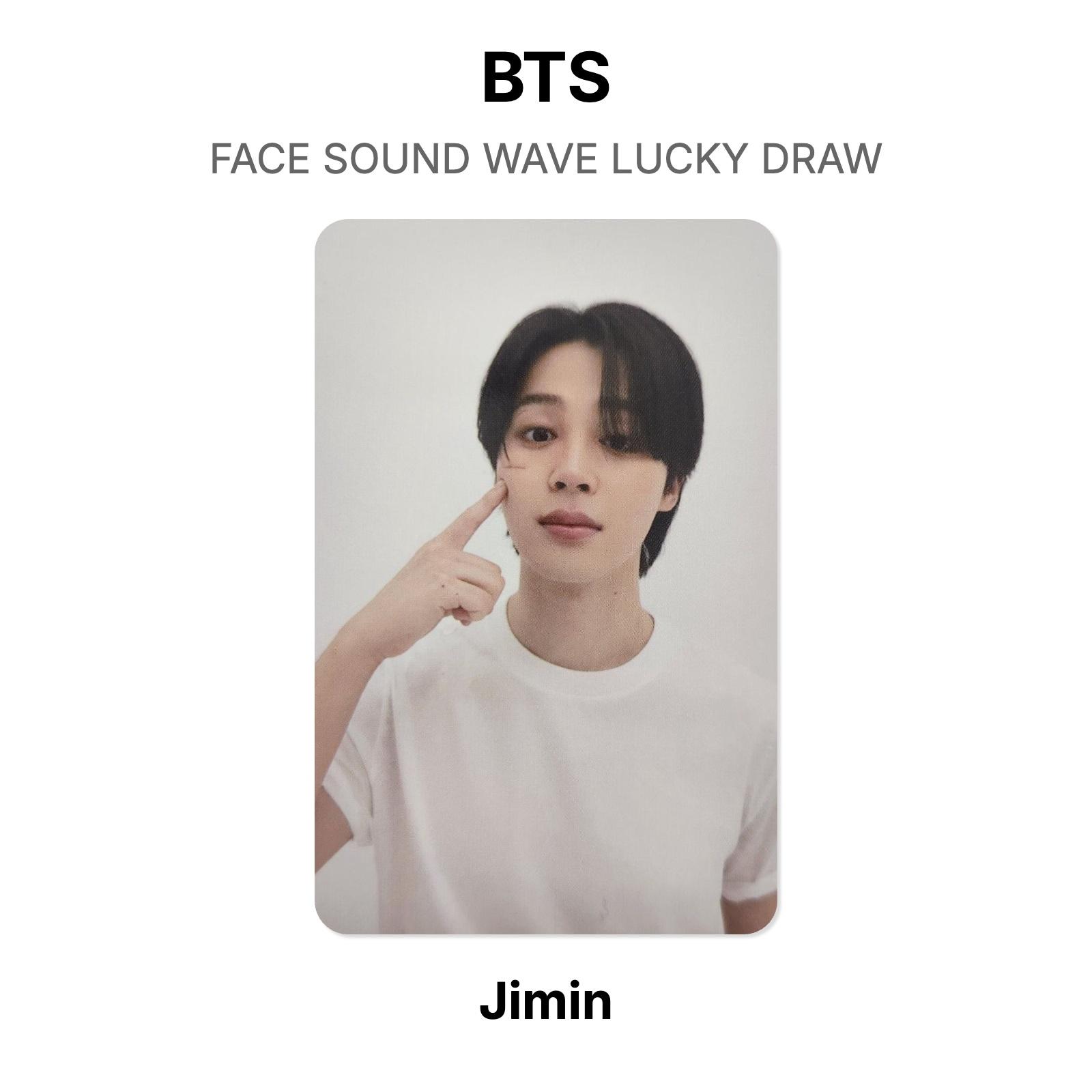BTS FACE SOUND WAVE LUCKY DRAW Official Photocard Jimin