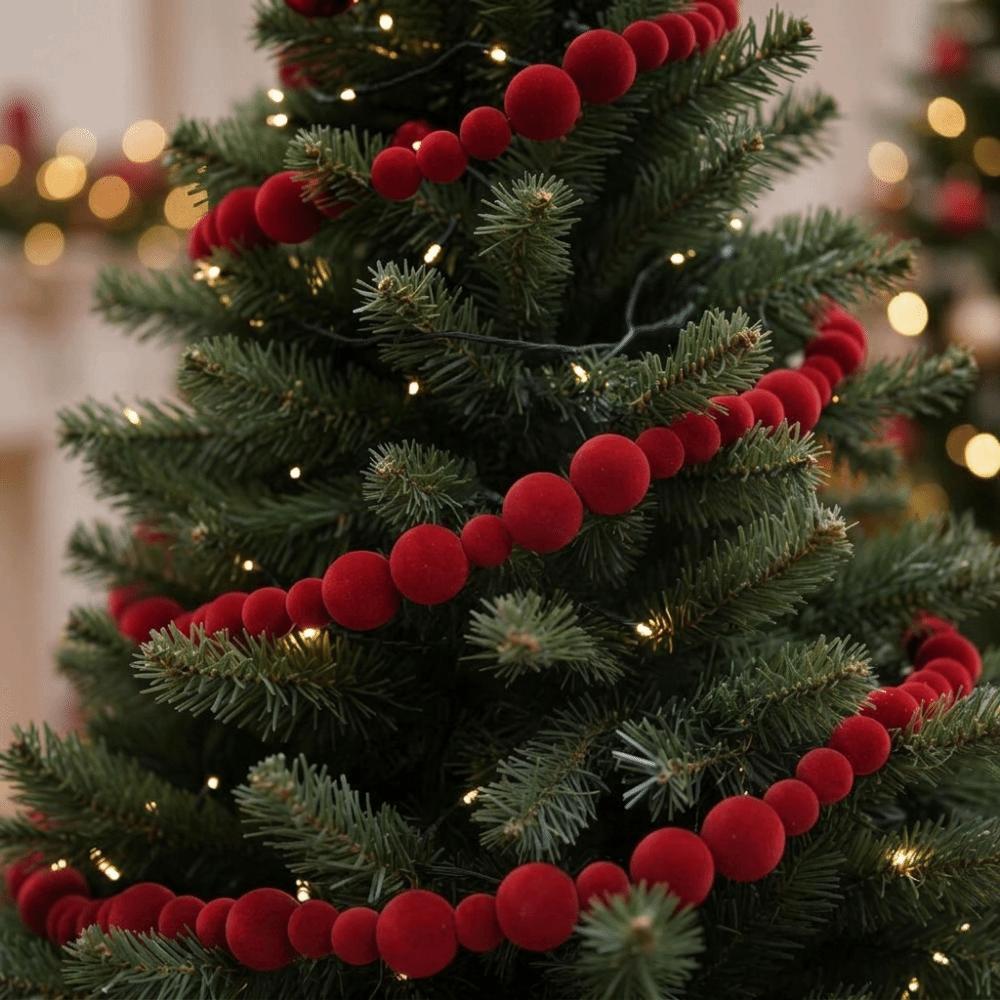 6FT Christmas Tree Hanging Ornament Red Christmas Decorations Halloween Party Decor